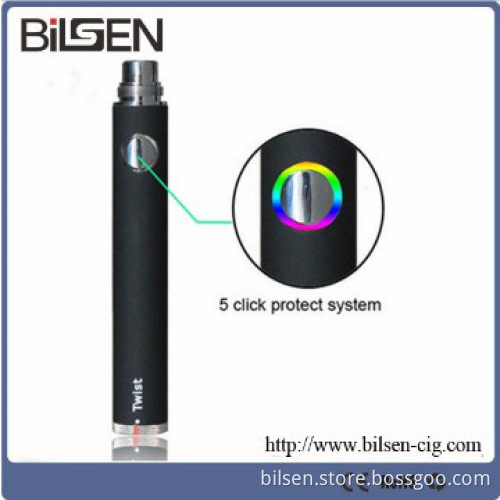 the newest e-cig , the v v ego  battery evod twist battery